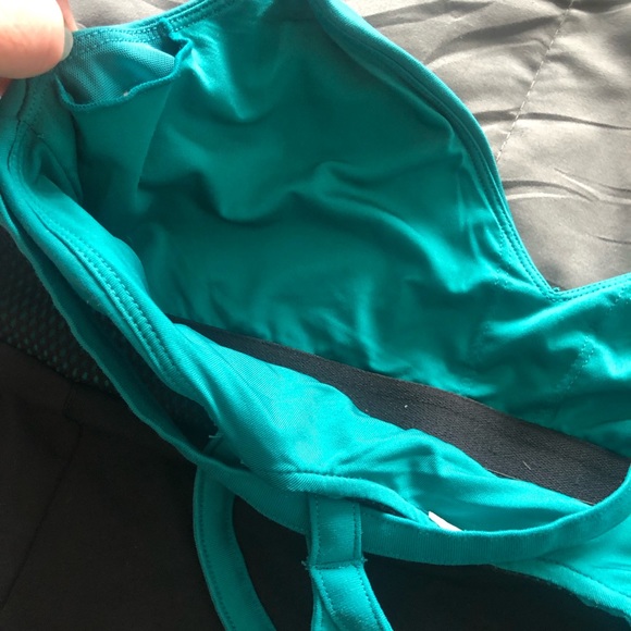 Alo Yoga Bra/tank Top | Teal/black | size M (?) - Picture 6 of 8